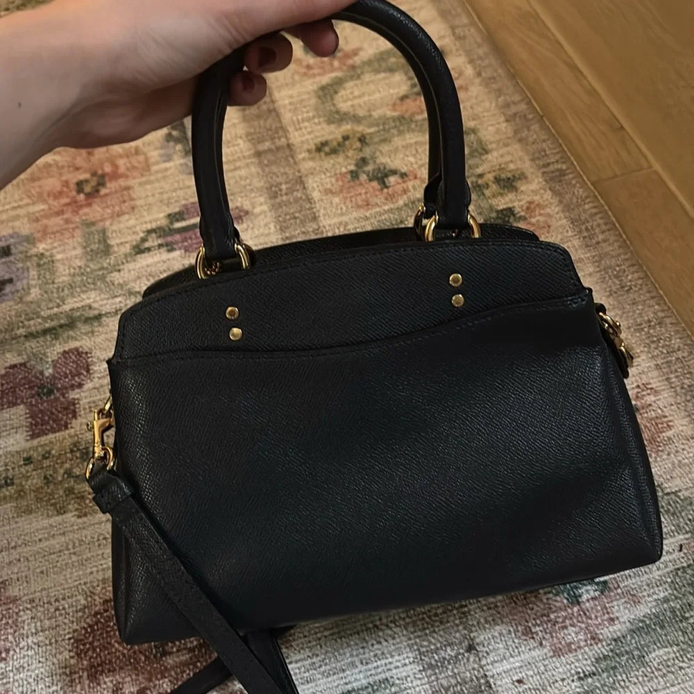 Navy coach bag and matching wallet - Picture 3 of 13